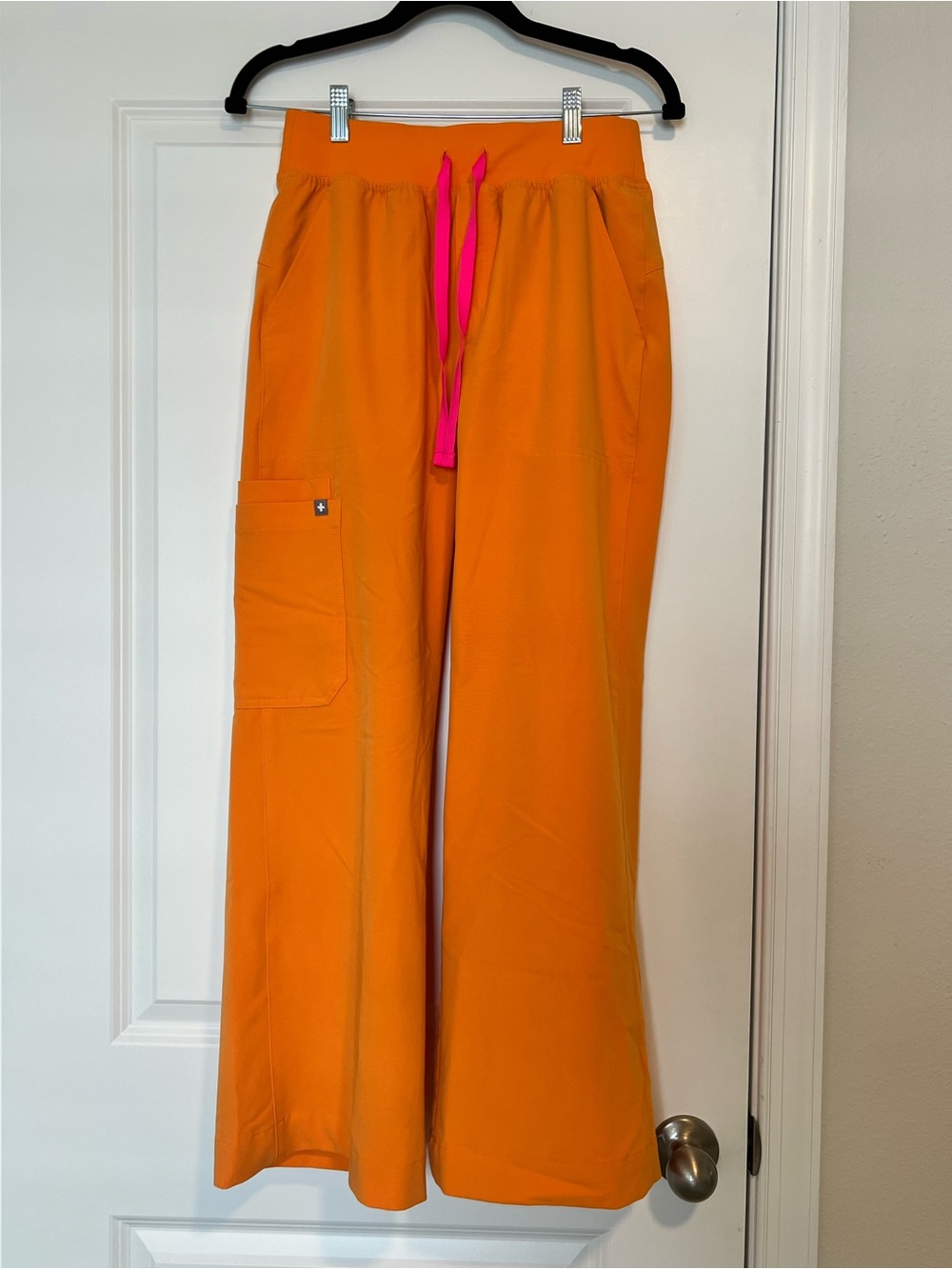 Figs Creamsicle Isabel Wide Leg Scrub Pants